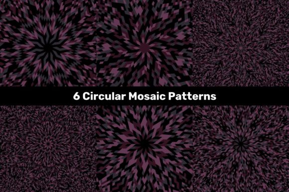 6 Dark Colored Circular Mosaic Patterns That Redefine Visual Depth