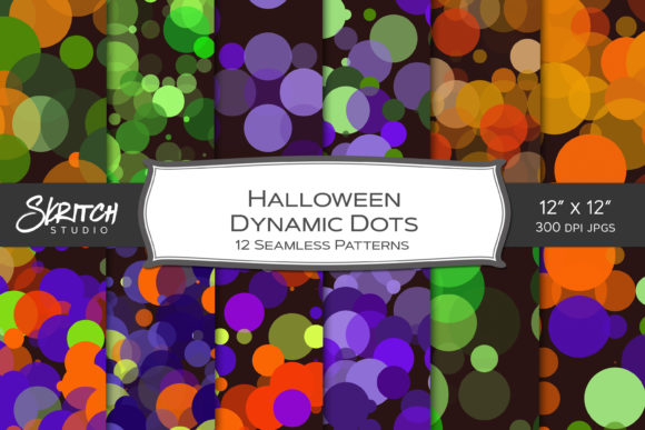 A Professional Guide to Halloween Dynamic Dots Seamless Patterns