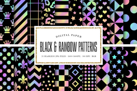 Evaluating Black Rainbow Seamless Patterns for Design Projects