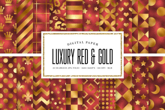 Gold Red Seamless Geometric Patterns Explained