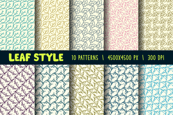Leaf Digital Paper Patterns Design: A Modern Foundation for Creative Work