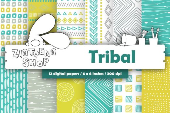 Making Better Creative Decisions With Tribal Digital Paper Pack Boho Patterns