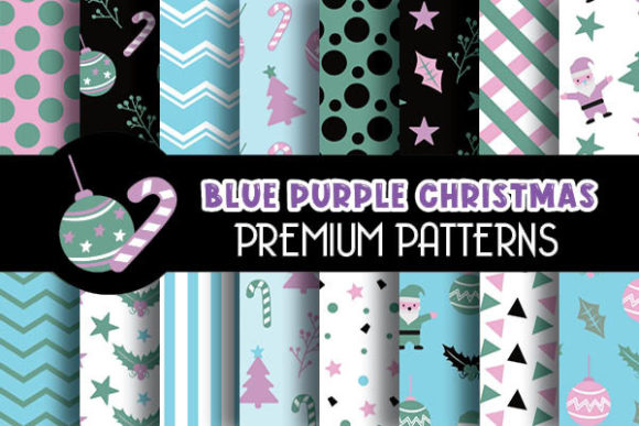 Making Sense of Purple Christmas Digital Papers Patterns for Your Next Project