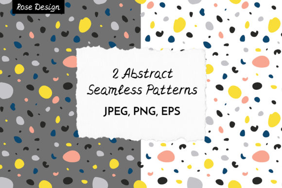 Terrazzo Digital Paper Abstract Patterns: A Patterned Approach to Digital Design