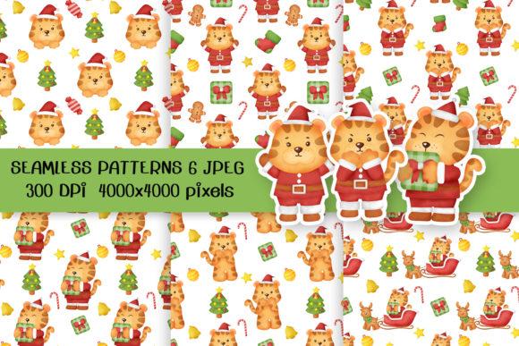 The Artful Intersection of Fierce Grace and Festive Spirit: Understanding Watercolor Tiger Christmas Patterns