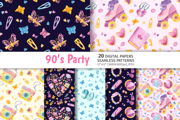 The Pixelated Past: How 90s Nostalgia Patterns and Digital Papers Shape Modern Creativity