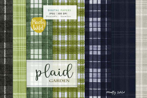 The Power of Plaid Garden Seamless Patterns