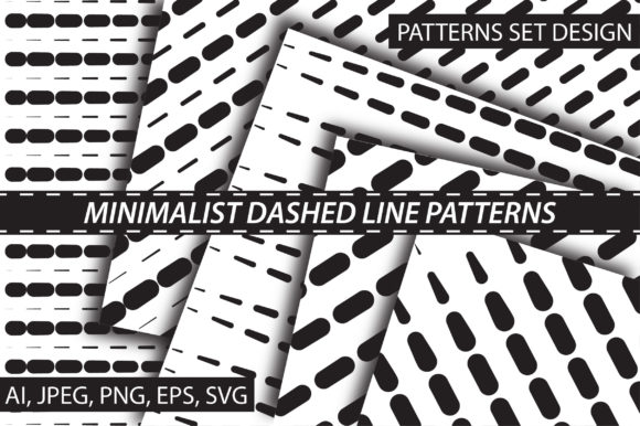 The Visual Grammar of Black Dashed Line Patterns Across Disciplines