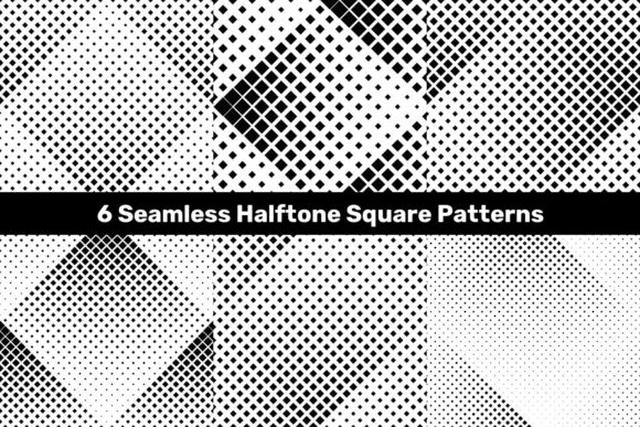 Unlocking the Creative Power of 6 Seamless Halftone Square Patterns