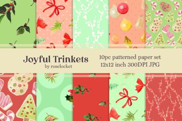 When Soft Meets Festive: Working With Pastel Red and Green Christmas Patterns
